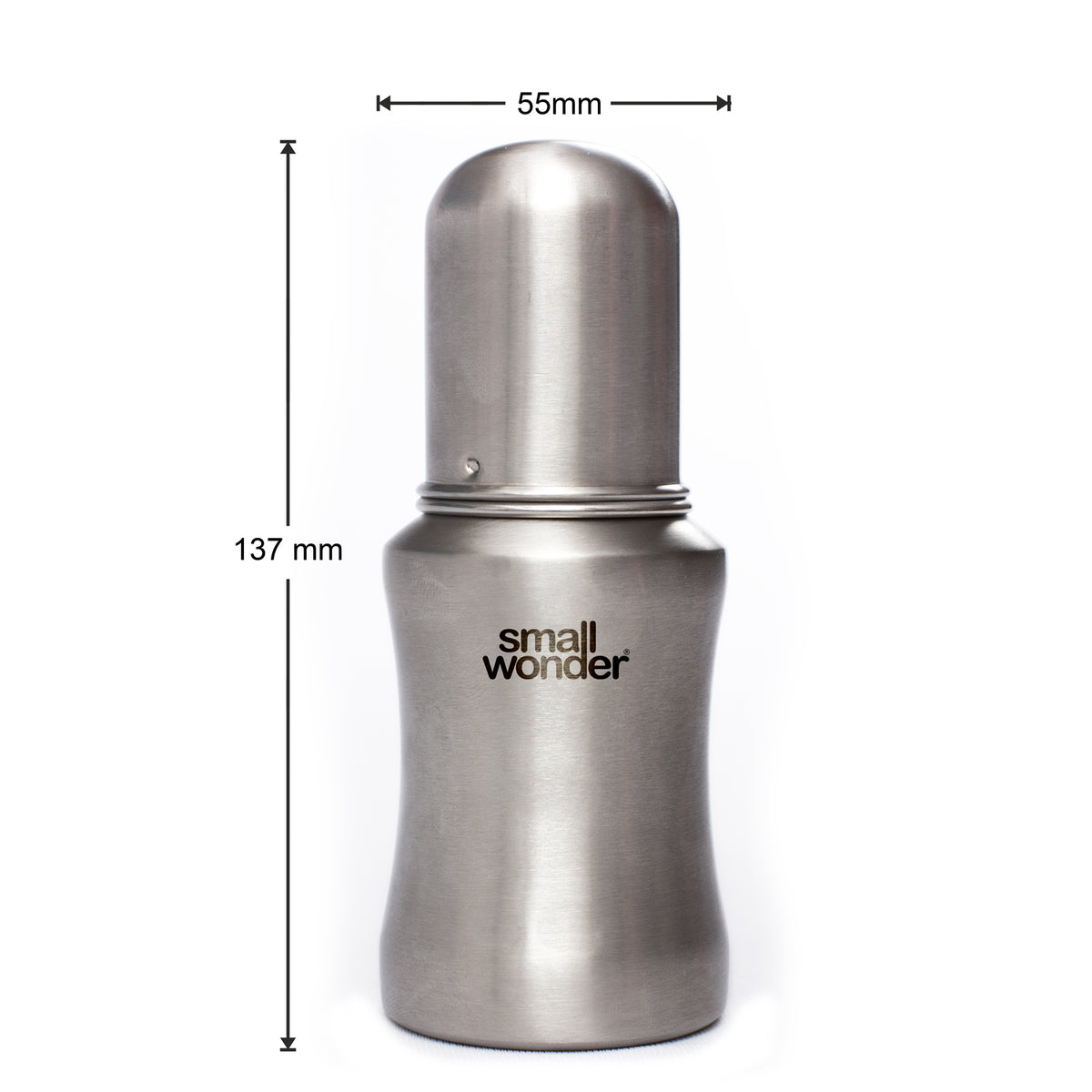 Small Wonder Feeding Bottle 140ml Stainless Steel