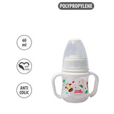 60ml Clear Feeding Bottle White - Small Wonder