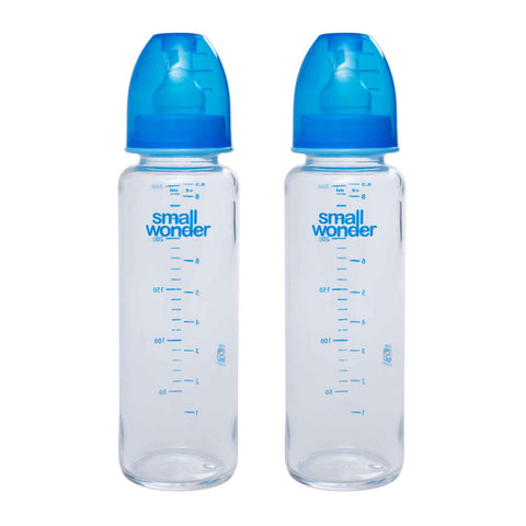 Small Wonder Feeding Bottle 250ml Borosilicate Glass Pack Of 2