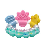 Rainbow Rattle Silicone Teether Green - Small Wonder