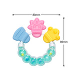 Rainbow Rattle Silicone Teether Green - Small Wonder