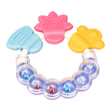Rainbow Rattle Silicone Teether Purple - Small Wonder