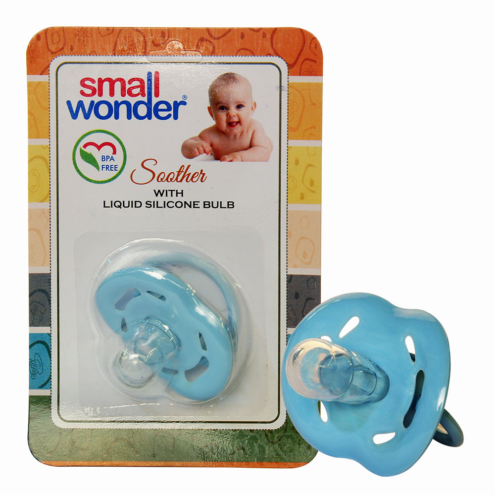Small Wonder Liquid Silicone Soother Blue