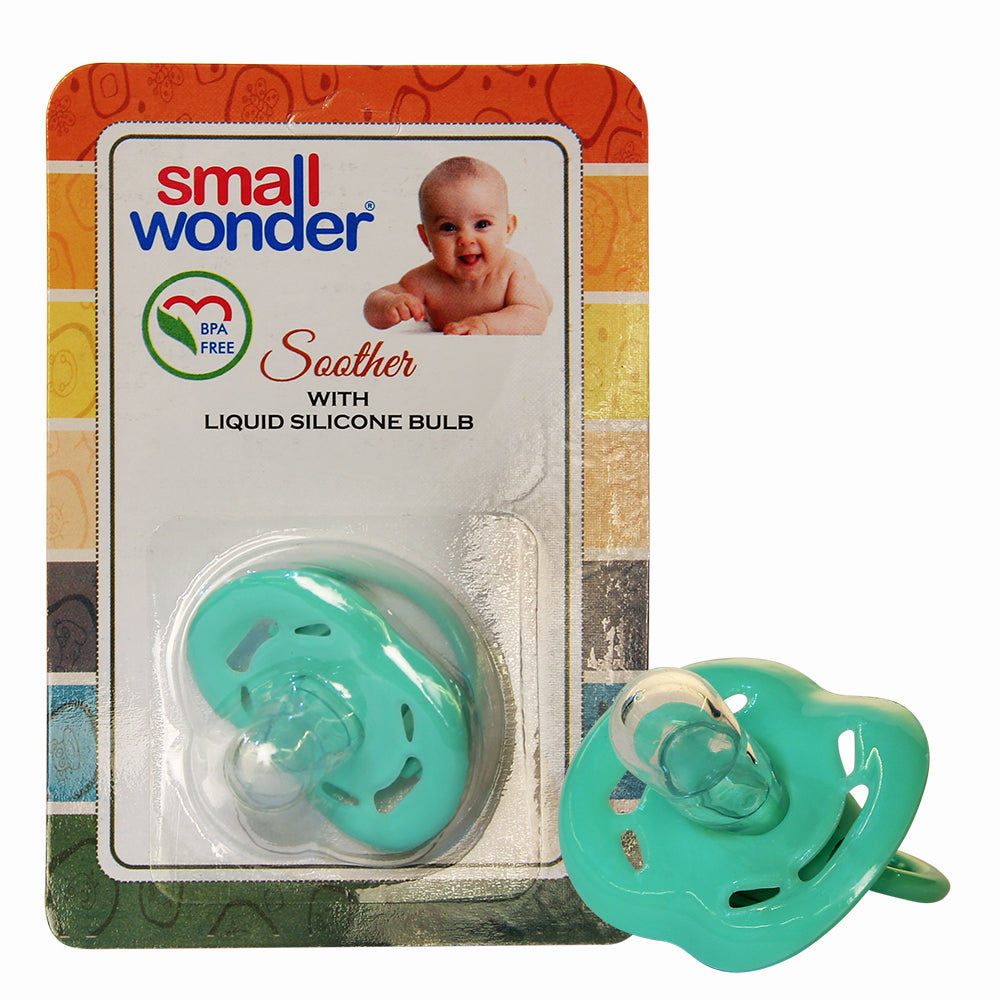 Small Wonder Liquid Silicone Soother Green