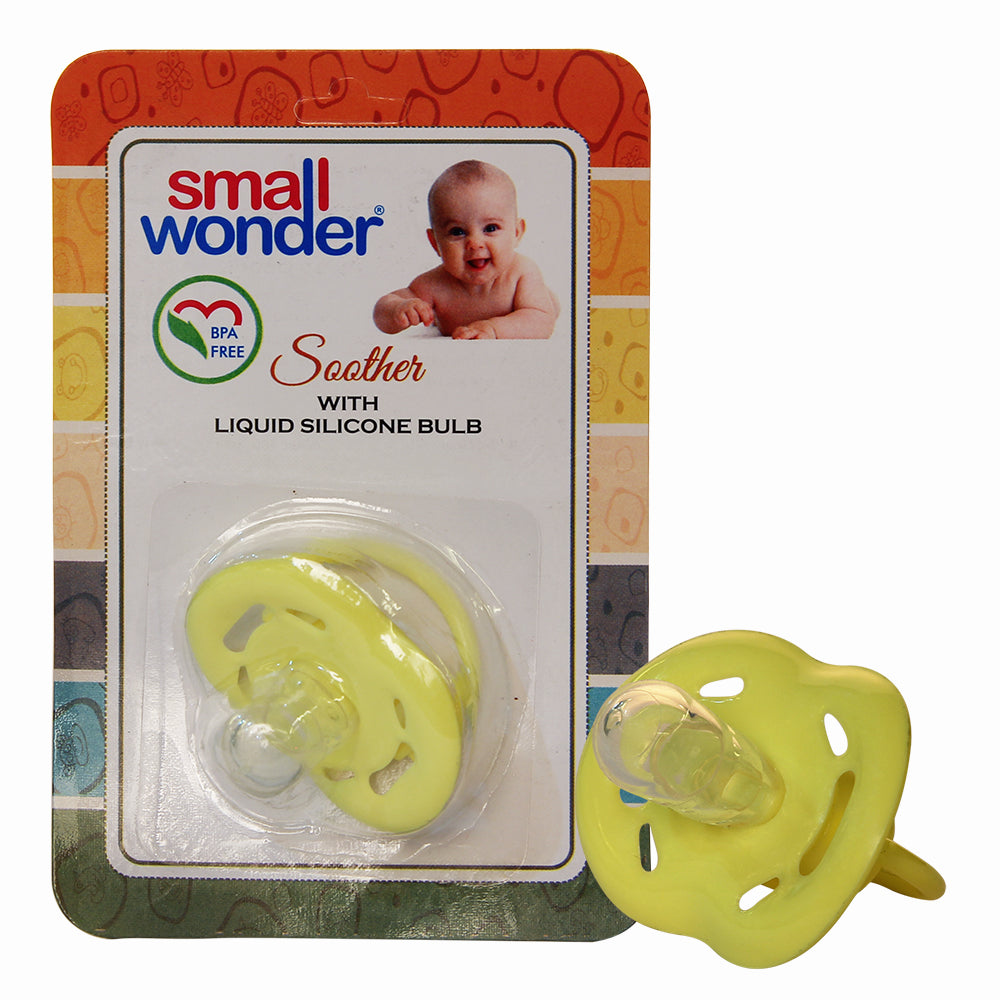 Small Wonder Liquid Silicone Soother Yellow - Main Image
