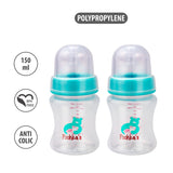 150ml Wide Mouth Poohka's Bottle Green Pack Of 2 - Small Wonder
