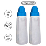 250ml Cherish Feeding Bottle Blue Pack Of 2 - Small Wonder