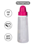 250ml Cherish Feeding Bottle Pink - Small Wonder