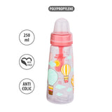 250ml Natural Feeding Bottle Pink - Small Wonder