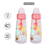 250ml Natural Feeding Bottle Pink Pack Of 2 - Small Wonder