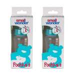 250ml Wide Mouth Poohka's Bottle Green Pack Of 2 - Small Wonder