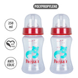 250ml Wide Mouth Poohka's Bottle Red Pack Of 2 - Small Wonder