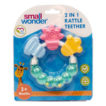 Rainbow Rattle Silicone Teether Green - Small Wonder
